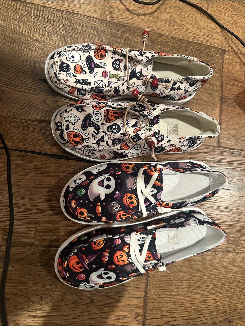 2 Pair Kids Halloween Print Shoes